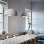 Suspension Design Organique Forme Galet - A Blanc