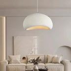 Suspension Design Organique Forme Galet - A Blanc