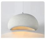 Suspension Design Organique Forme Galet - B Blanc