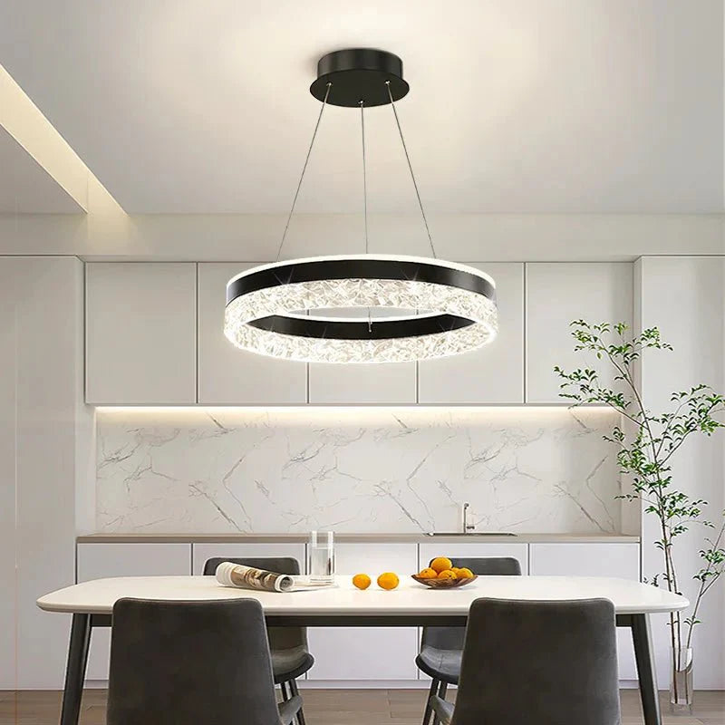 Suspension Halo Lumineux - Noir