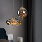 Suspension LED Boule de Cristal Ciel Étoilé Design - A