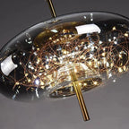 Suspension LED Boule de Cristal Ciel Étoilé Design - C