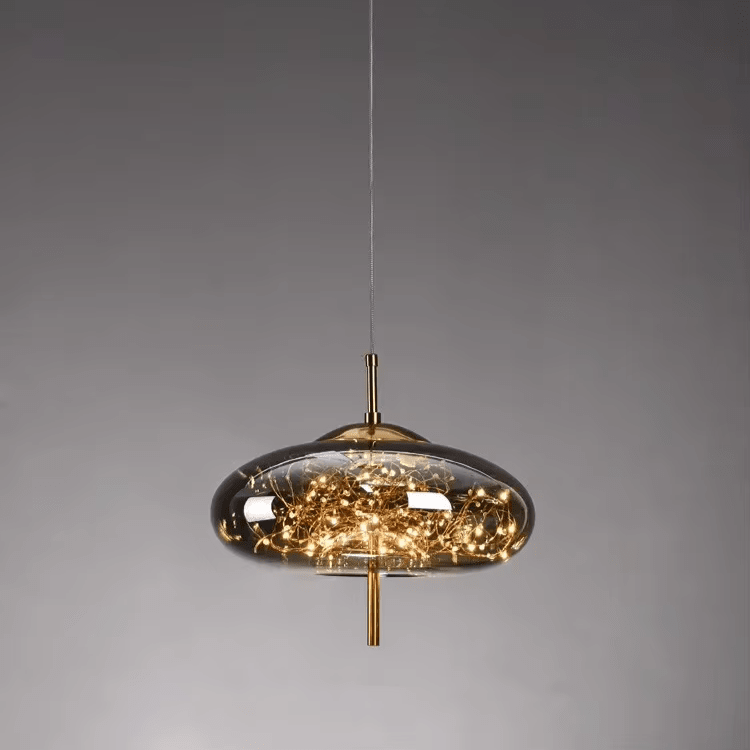 Suspension LED Boule de Cristal Ciel Étoilé Design - E