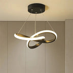 Suspension LED Design Moderne Forme Vague - Blanc