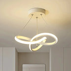 Suspension LED Design Moderne Forme Vague - Blanc