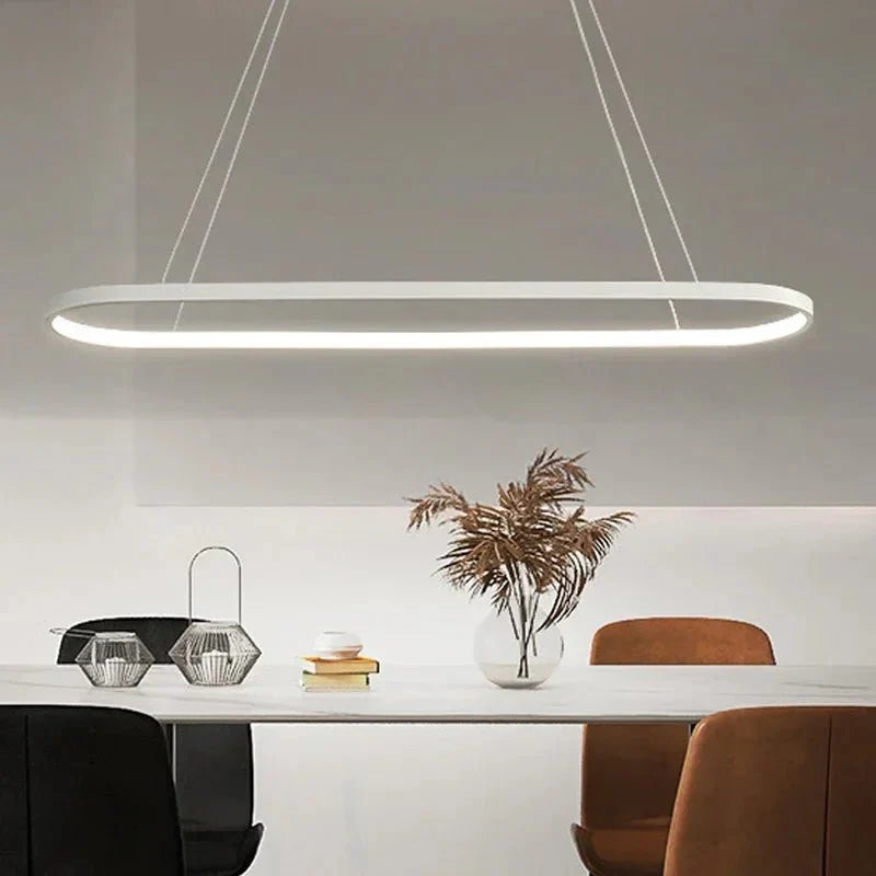 Suspension LED Moderne Ovale - Blanc