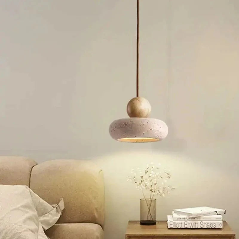 Suspension Luminaire en Pierre Design Wabi - Sabi - A