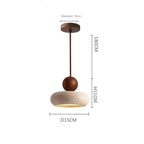 Suspension Luminaire en Pierre Design Wabi - Sabi - B