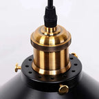 Suspension Luminaire Style Industrielle en Métal Noir - A