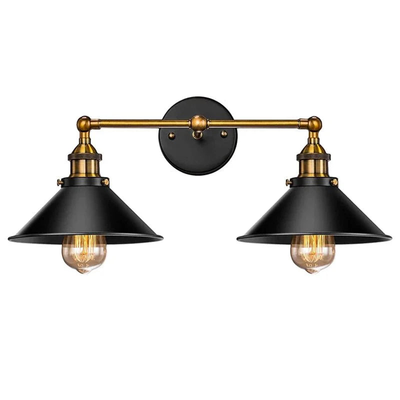 Suspension Luminaire Style Industrielle en Métal Noir - C