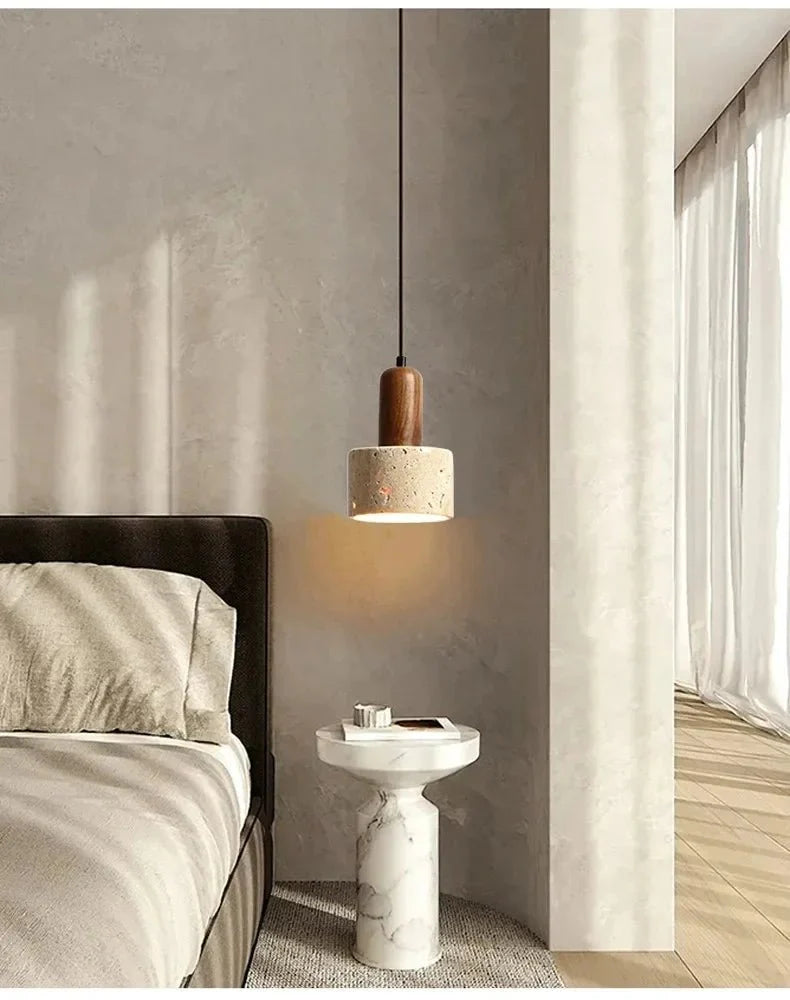 Suspension Luminaire Style Wabi - Sabi Pierre -