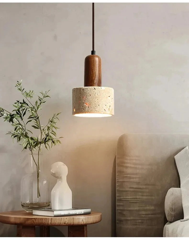 Suspension Luminaire Style Wabi - Sabi Pierre -
