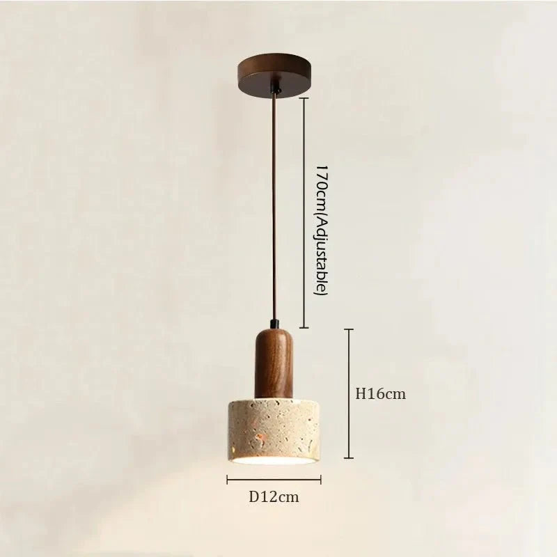 Suspension Luminaire Style Wabi - Sabi Pierre -