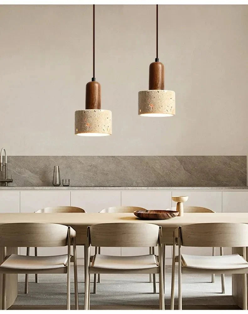 Suspension Luminaire Style Wabi - Sabi Pierre -
