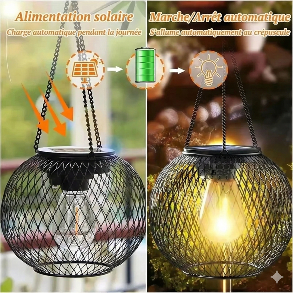 Suspensions Solaires Boules en Métal -