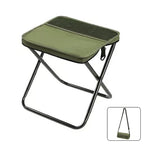 Tabouret Pliant Portable avec Sac de Rangement Intégré - Beige
