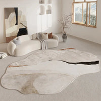 Tapis Abstrait Forme Irrégulière - E