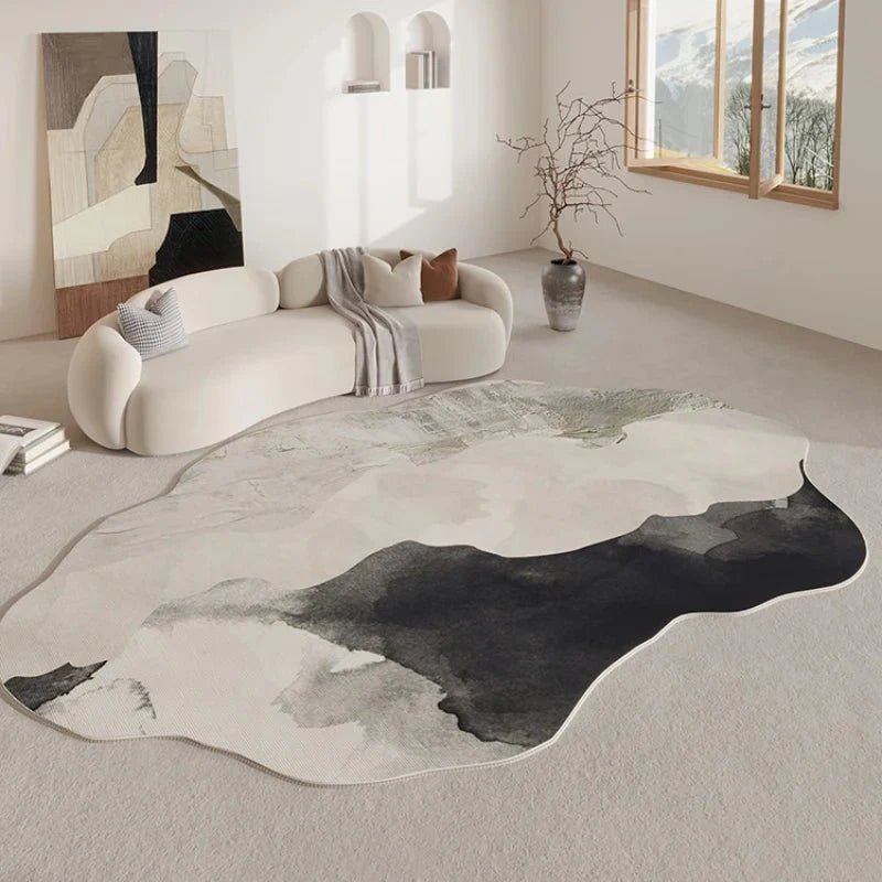 Tapis Abstrait Forme Irrégulière - E