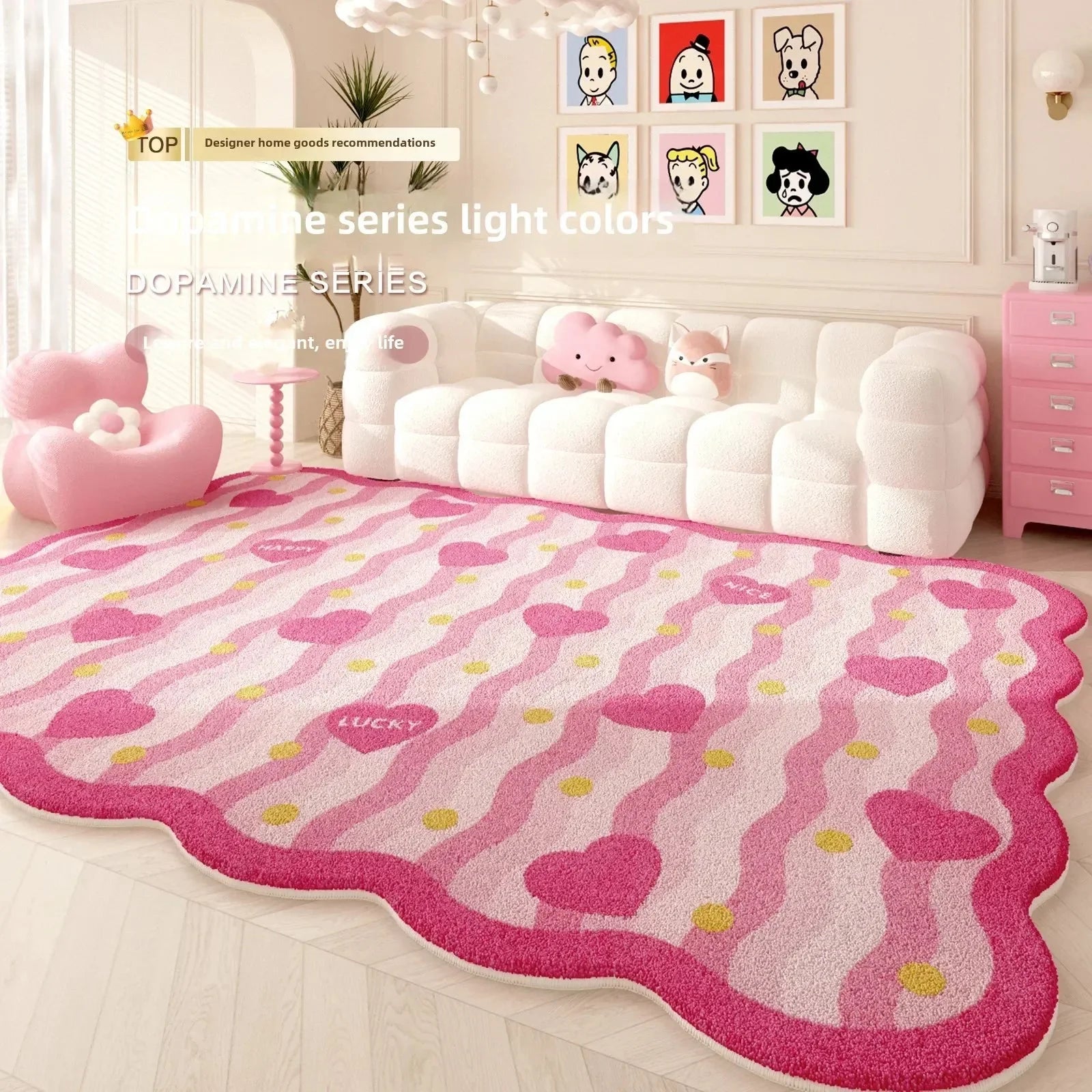 Tapis Chambre Fille Esthétique - A