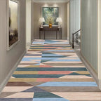 Tapis de Couloir Long Géométrique - A