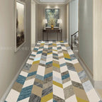 Tapis de Couloir Long Géométrique - B