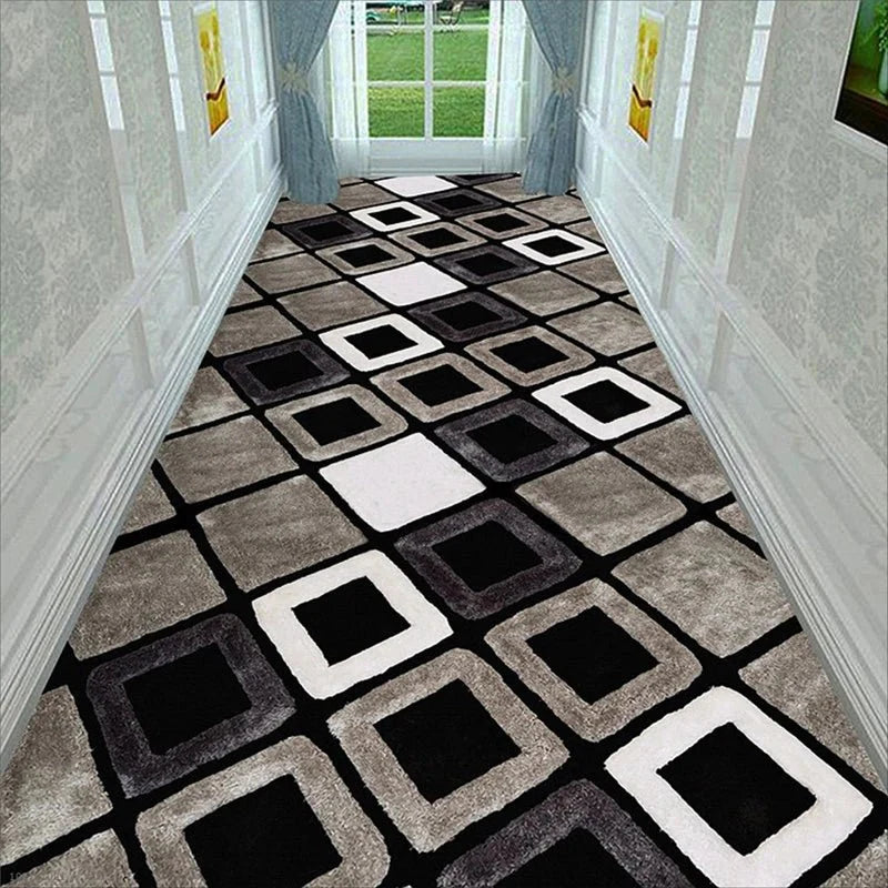 Tapis de Couloir Long Géométrique - G