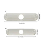 Tapis de Robinet en Diatomite à Séchage Rapide - Gris