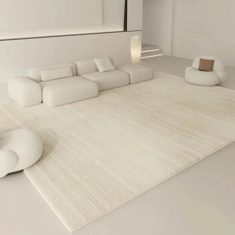 Tapis de Salon Beige Doux Style Scandinave - A