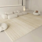 Tapis de Salon Beige Doux Style Scandinave - C