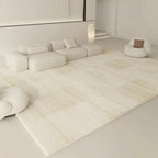 Tapis de Salon Beige Doux Style Scandinave - E