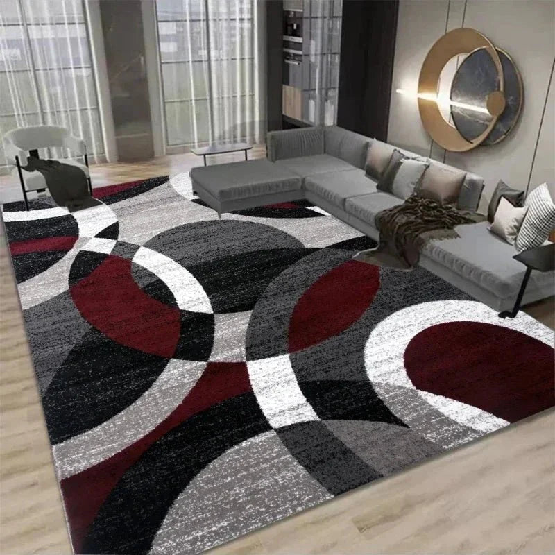 Tapis Design Géométrique Motif Ronds - 1