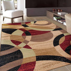 Tapis Design Géométrique Motif Ronds - 2