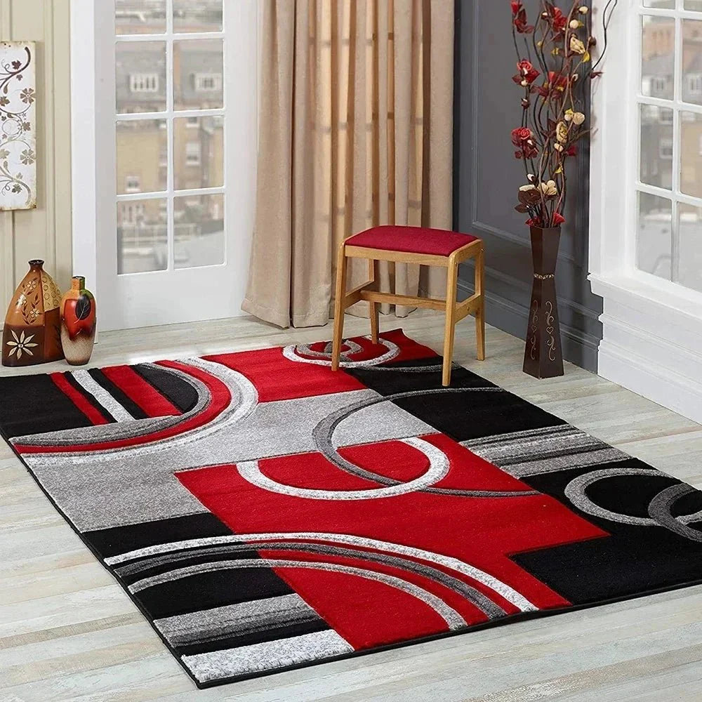 Tapis Design Géométrique Motif Ronds - 3