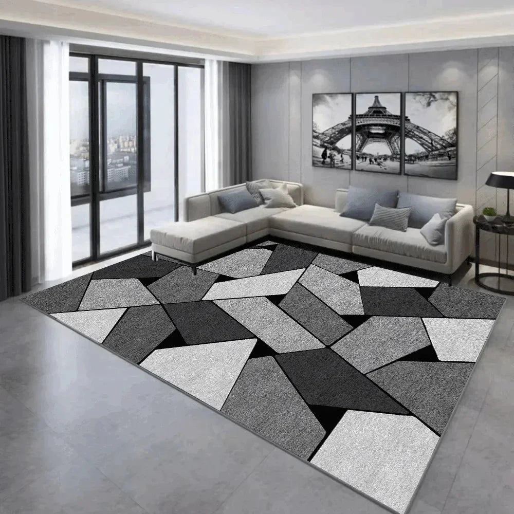 Tapis Design Géométrique Motif Ronds - 4