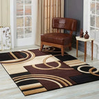 Tapis Design Géométrique Motif Ronds - 6