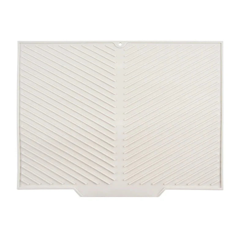 Tapis Égouttoir Vaisselle Silicone - Blanc