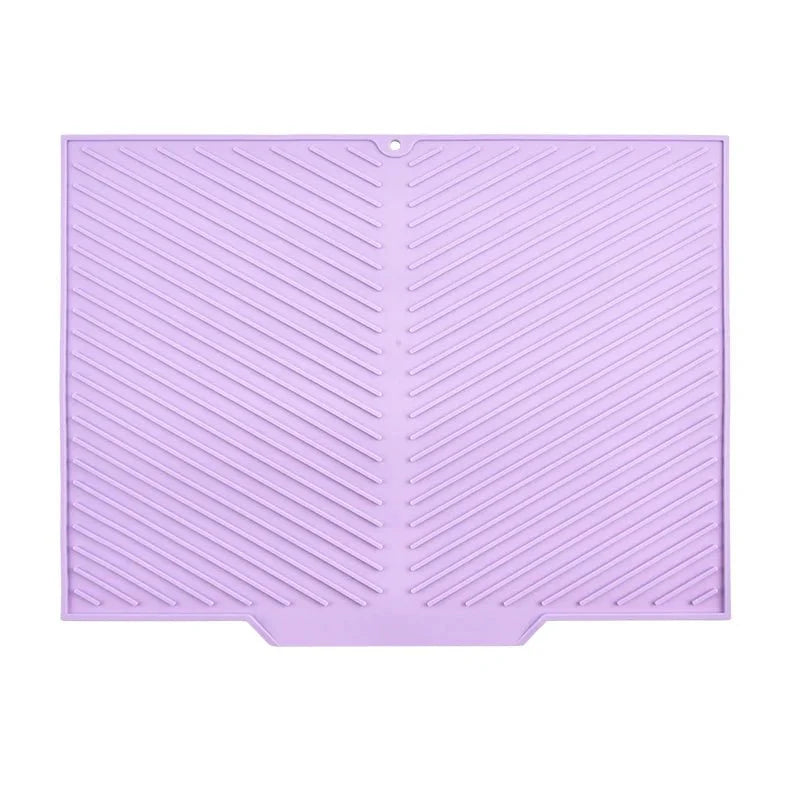 Tapis Égouttoir Vaisselle Silicone - Violet