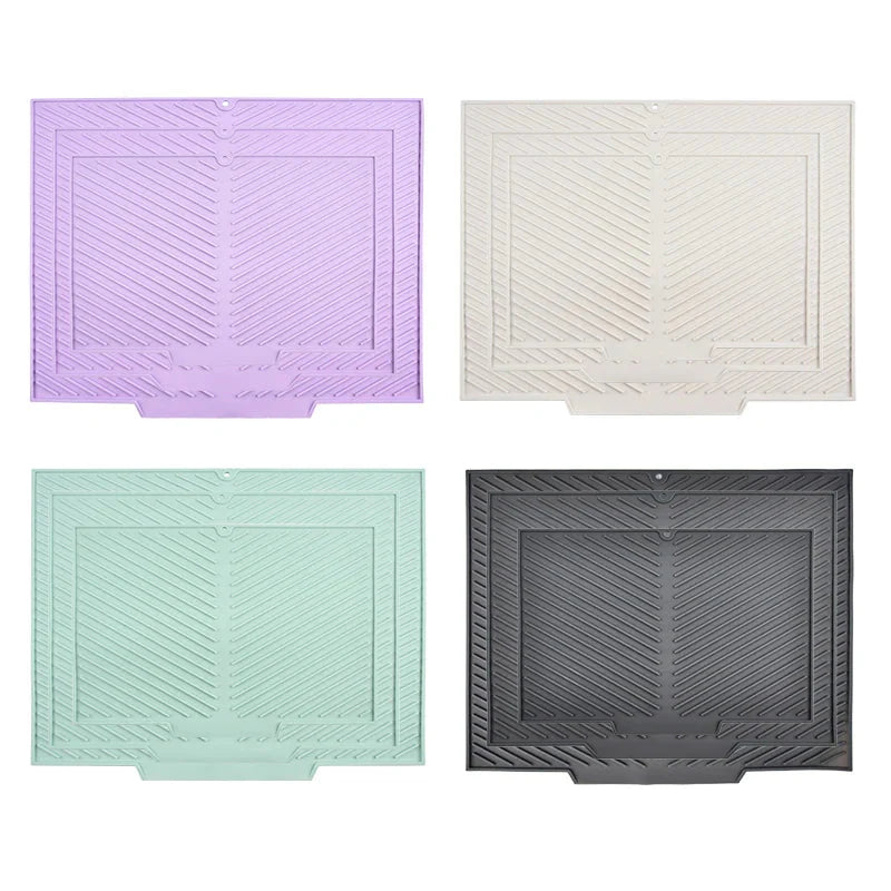 Tapis Égouttoir Vaisselle Silicone - Violet