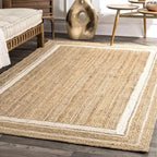 Tapis Fibres Naturelles Tressé Rustique Bohème - A2