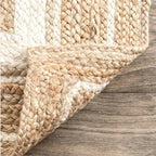 Tapis Fibres Naturelles Tressé Rustique Bohème - B2