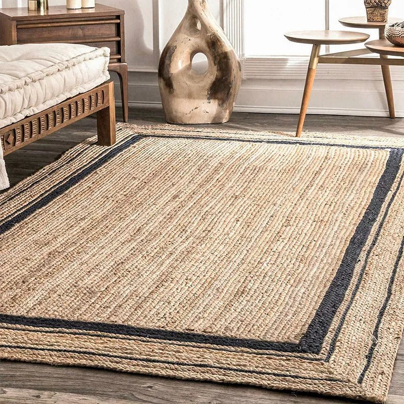 Tapis Fibres Naturelles Tressé Rustique Bohème - B2