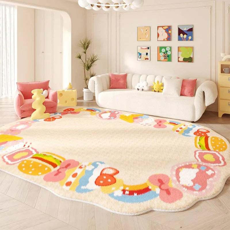 Tapis Fille Forme Irrégulière - B