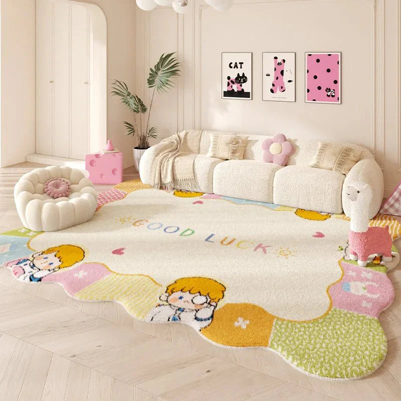 Tapis Fille Forme Irrégulière - I