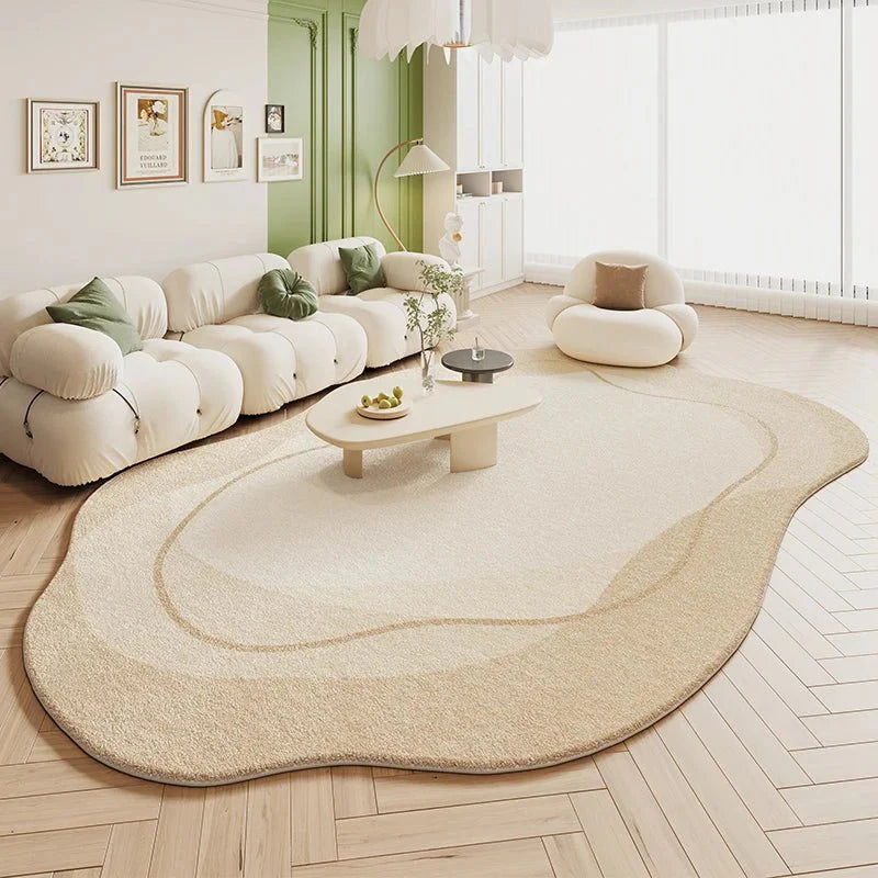 Tapis Forme Douce Irrégulière et asymétrique - A