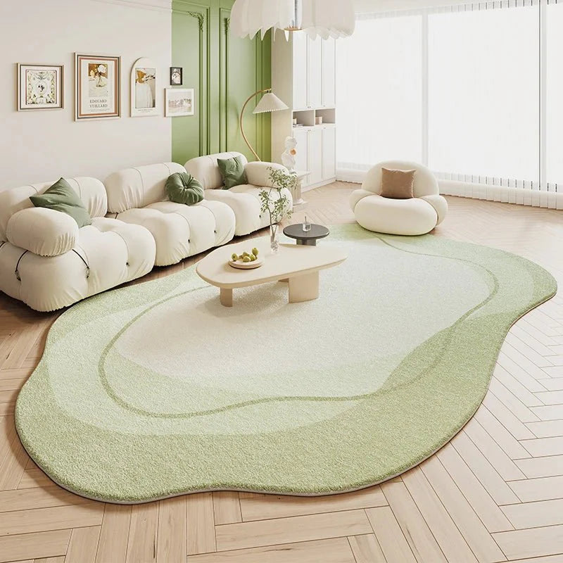 Tapis Forme Douce Irrégulière et asymétrique - B