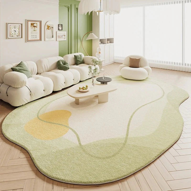 Tapis Forme Douce Irrégulière et asymétrique - D
