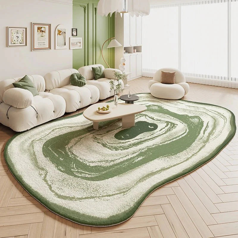 Tapis Forme Douce Irrégulière et asymétrique - E