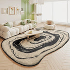 Tapis Forme Douce Irrégulière et asymétrique - F