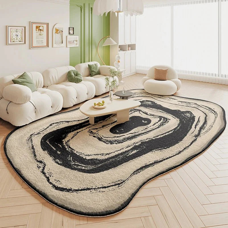 Tapis Forme Douce Irrégulière et asymétrique - F
