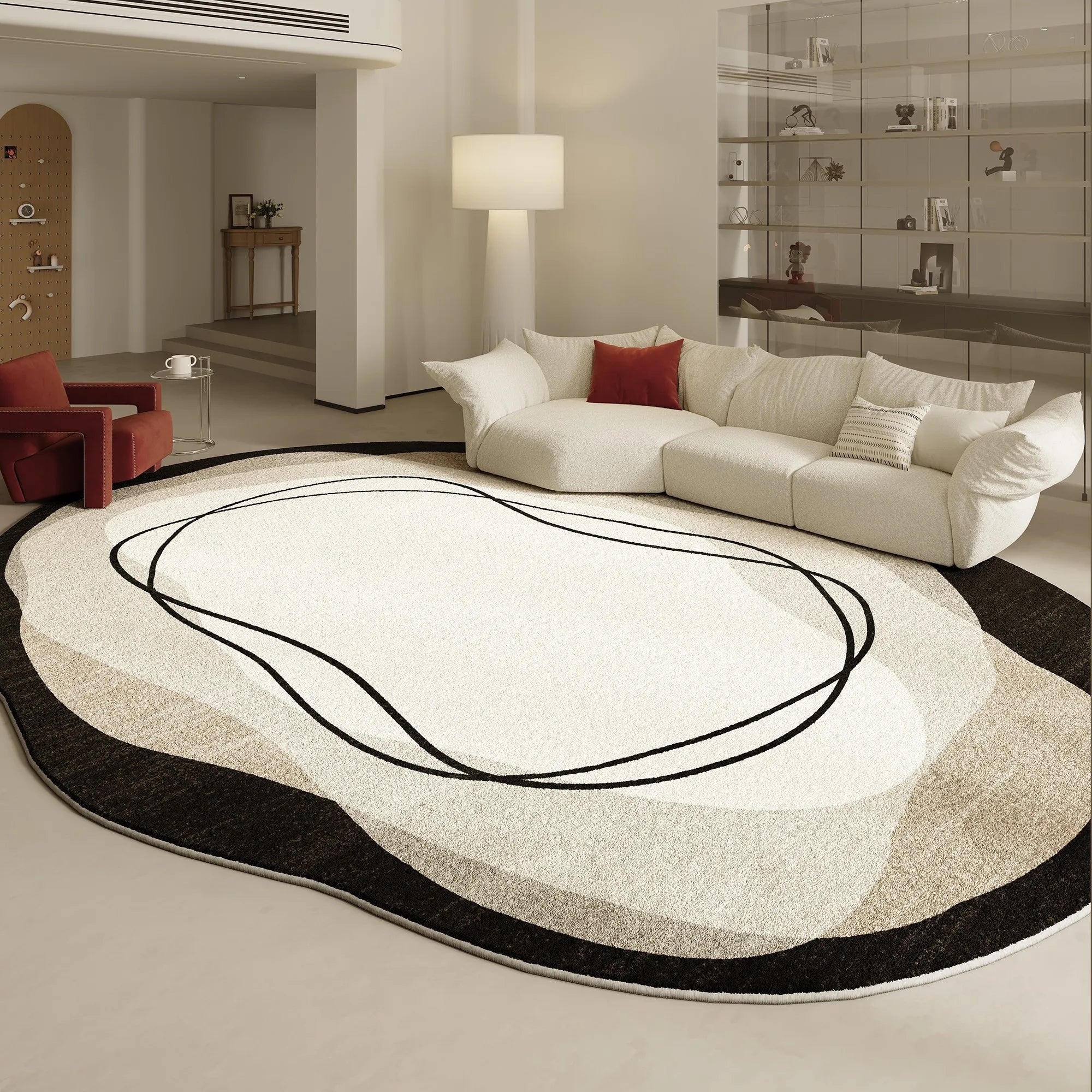 Tapis Forme Organique Design Asymétrique - C